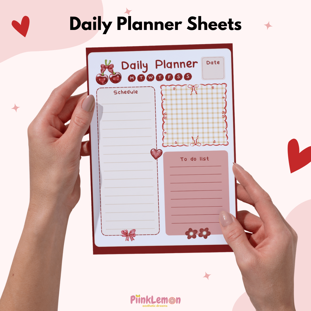 Daily Planner Sheets : Cupid’s Planner