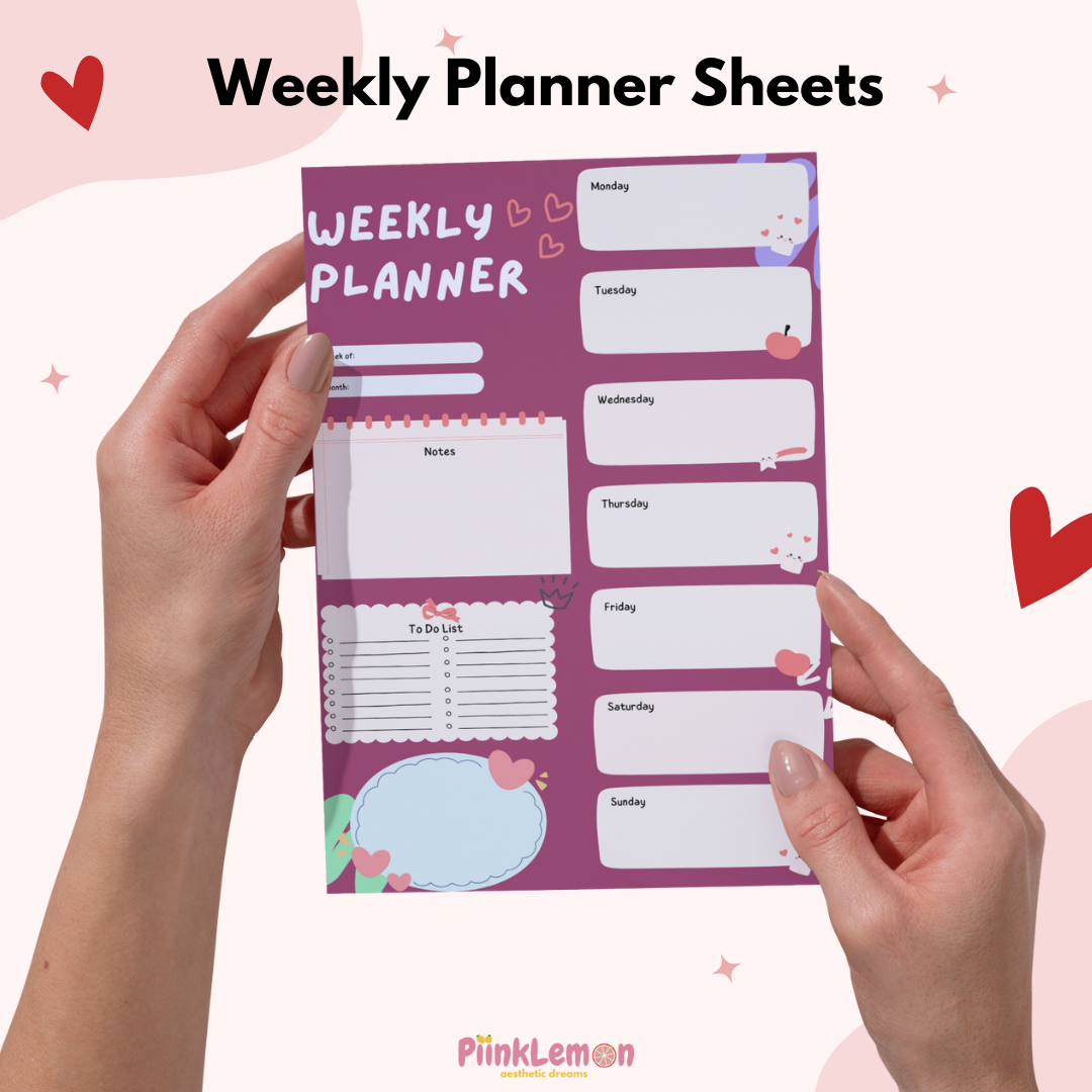 Weekly Planner Sheets : Boss Babe Planner