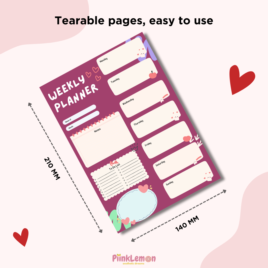 Weekly Planner Sheets : Boss Babe Planner