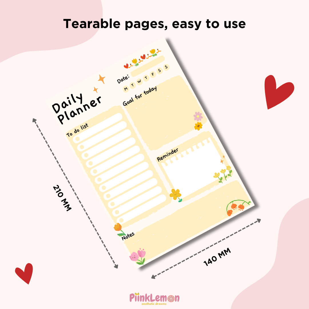 Daily Planner Sheets : Bloom Your Day