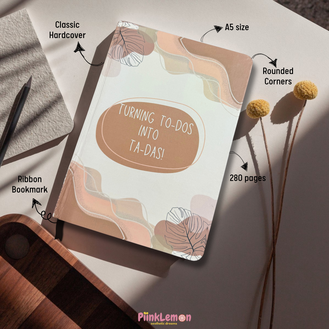 Undated Yearly Planner A5 with Vision Board and Habit Tracker