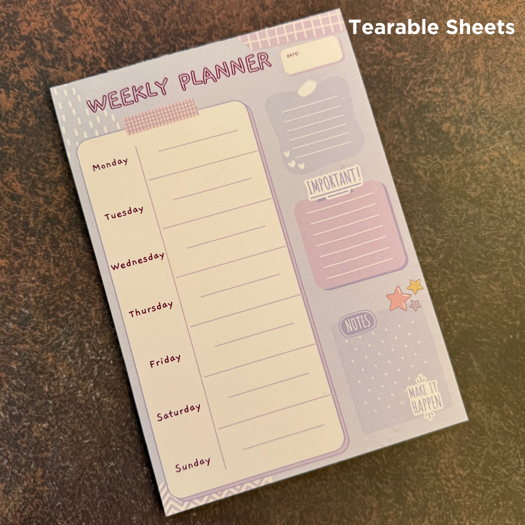 Weekly Planner Sheets : Lavender Weeks