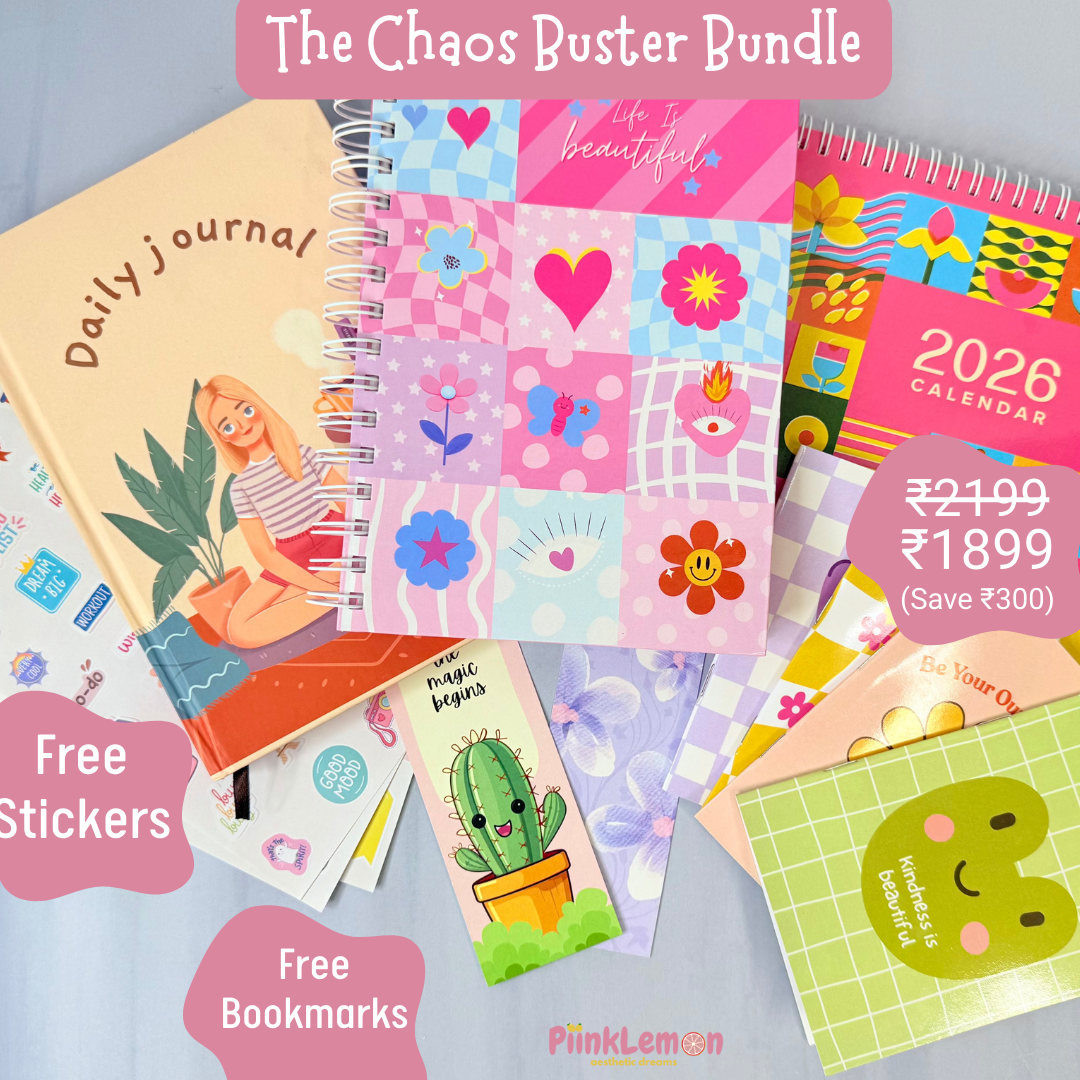 Chaos Buster Combo | Planner, Journal, Calendar, Notebooks, Stickers & Bookmarks