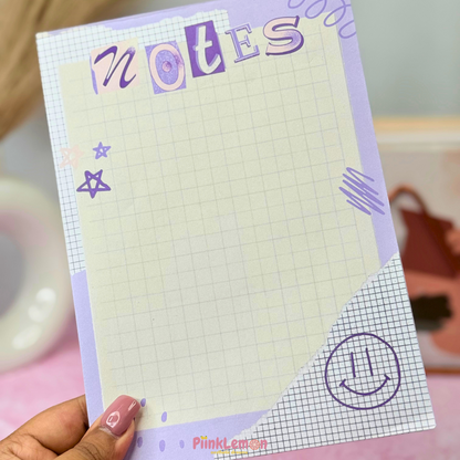 Lilac Lines tearable note sheets