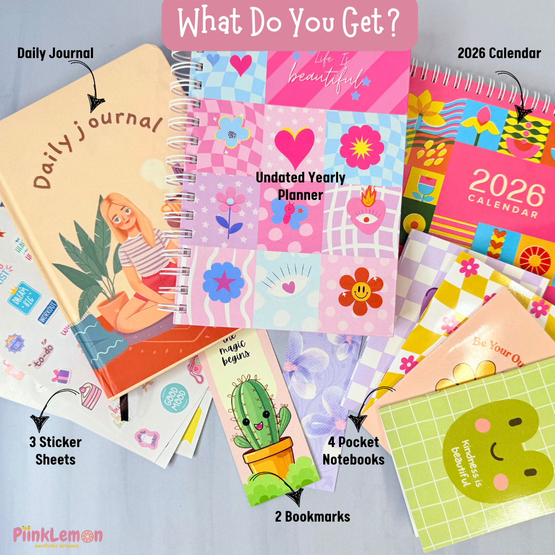 Chaos Buster Combo | Planner, Journal, Calendar, Notebooks, Stickers & Bookmarks