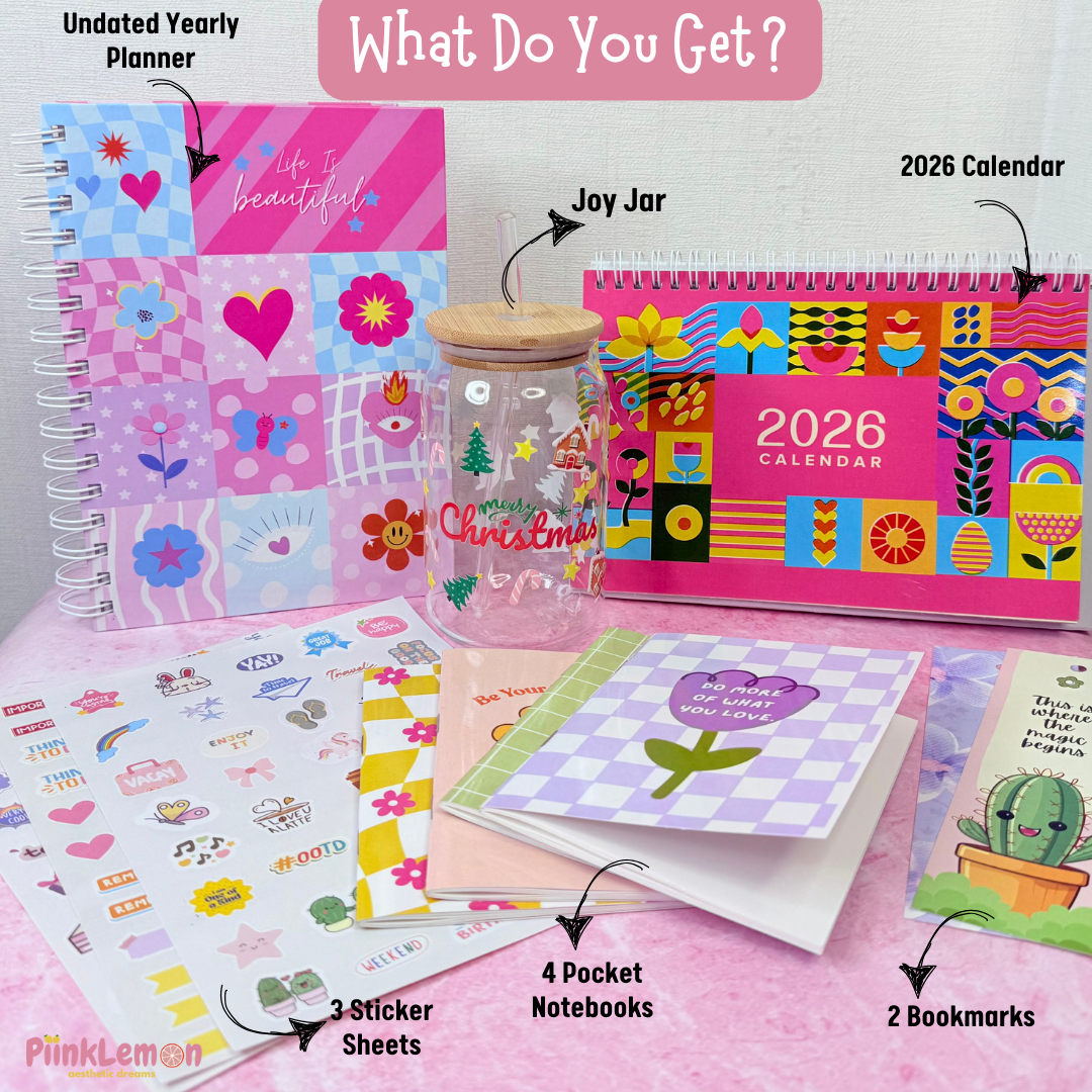 The Bestie Bundle | Planner, Calendar,Joy Jar, Notebooks, Stickers & Bookmarks