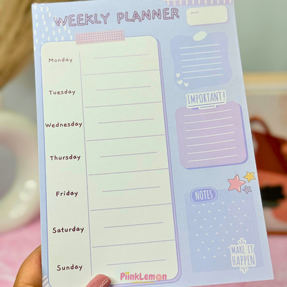 Lavender Weeks weekly planner sheets