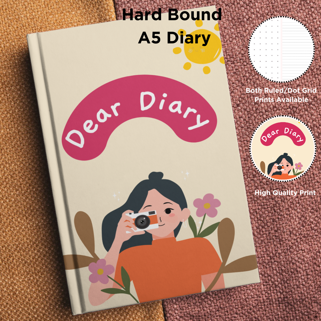 A5 Hardbound Diary : "Polaroid Stories"