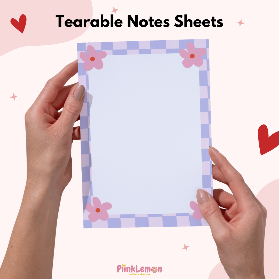 Notes Tearable Sheets : Spring Check Sheets
