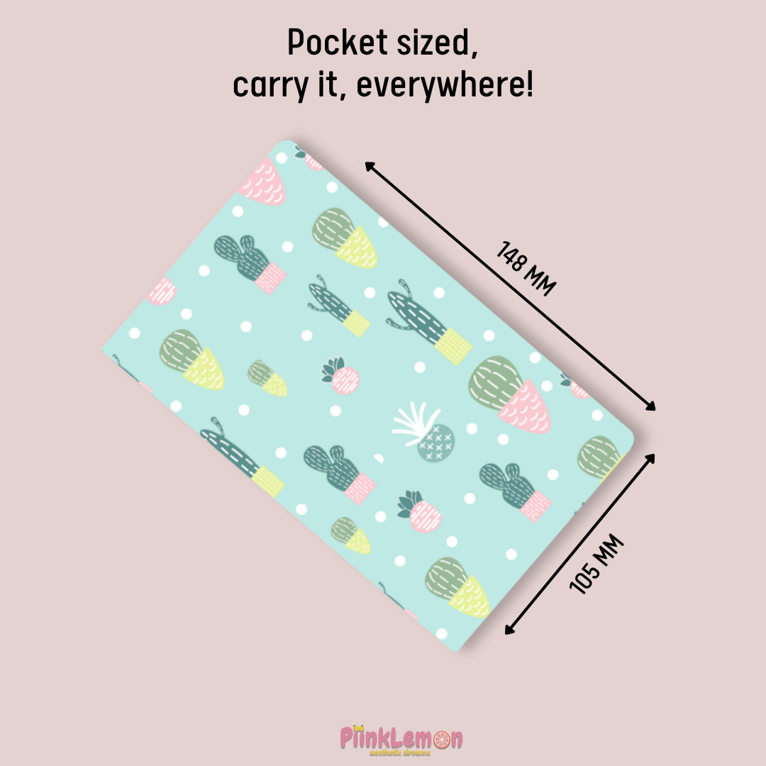 Pocket Notebook "Cactus Charm"