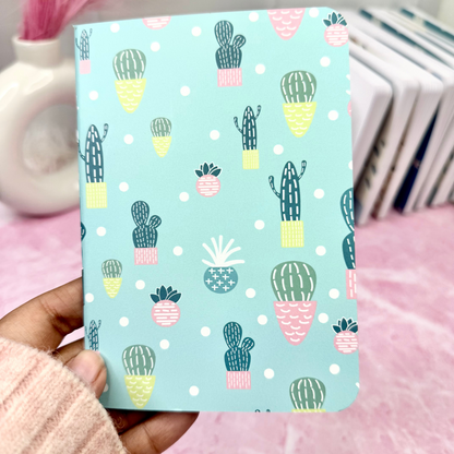Pocket Notebook Cactus Charm – A6 aesthetic notebook