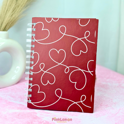 Heartstrings A5 spiral diary – aesthetic diary