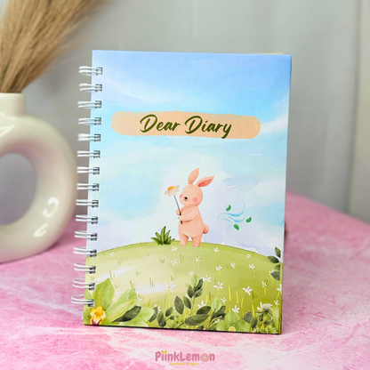 Dear BunBun A5 spiral diary – aesthetic diary