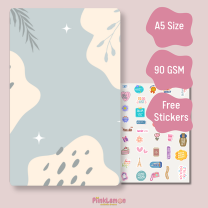 Pastel Harmony A5 aesthetic notebook