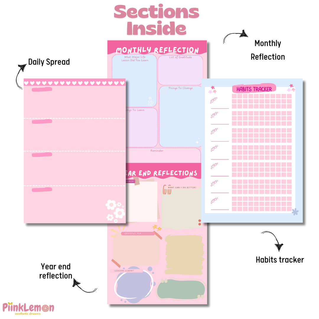 Yearly Planner - "Life is Beautiful"