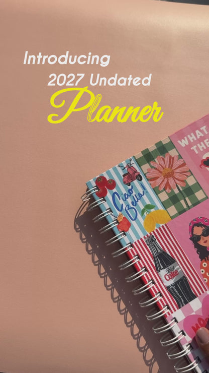 2027 Undated A5 Planner | Goal & Daily Life Planner
