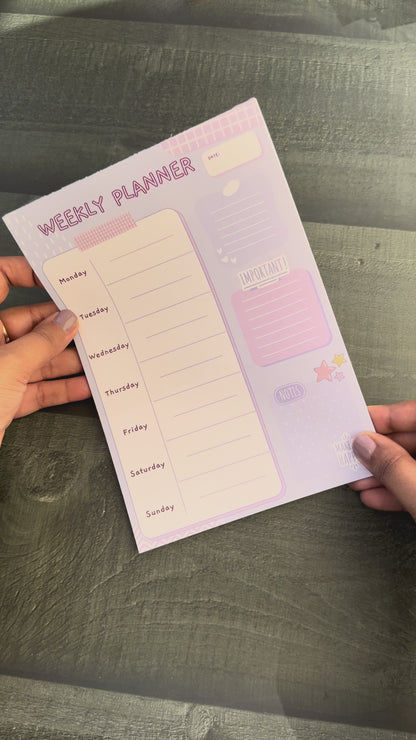 Weekly Planner Sheets : Lavender Weeks