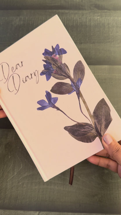 A5 Hardbound Diary : "Solitary Bloom"