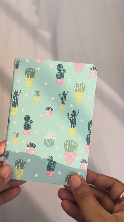 Pocket Notebook "Cactus Charm"
