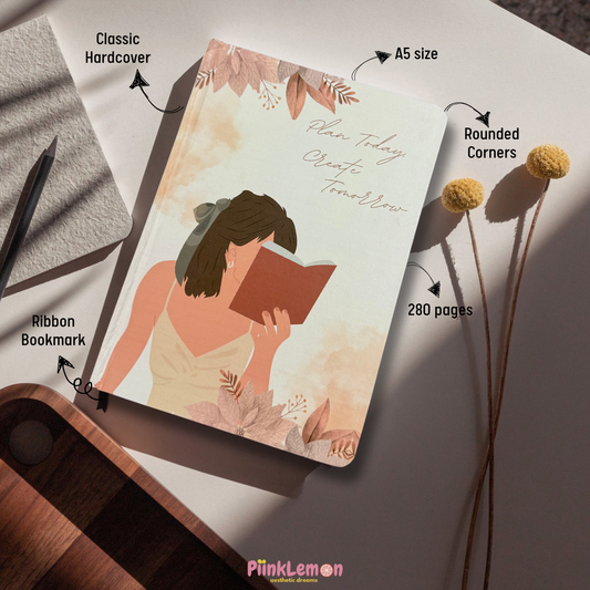 Undated Yearly Planner A5 with Vision Board and Habit Tracker
